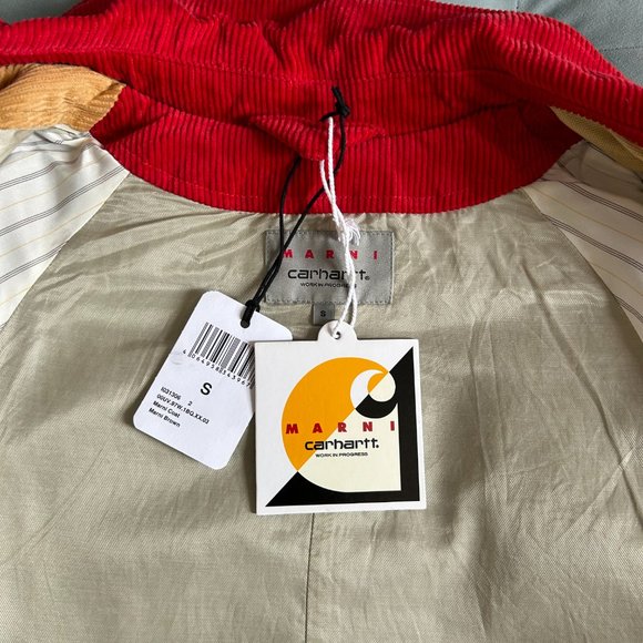 Marni x Carhartt WIP colour-block single-breasted coat - Picture 5 of 12